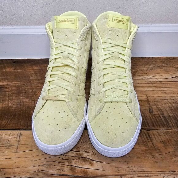 Adidas Basket Prof! Yellow Leather Suede High-Tops Women's Size 8 1/2 - Picture 5 of 16